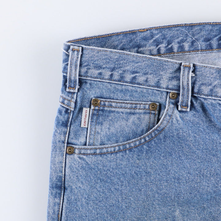 Carhartt Tapered Denim Pants for Men, W38 equivalent unclear blue type Vintage Second Hand