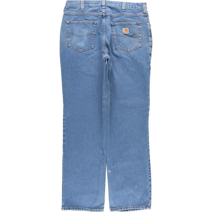 Carhartt Relaxed Fit Tapered Denim Pants for Men, W33 equivalent cotton blue type Vintage Second Hand