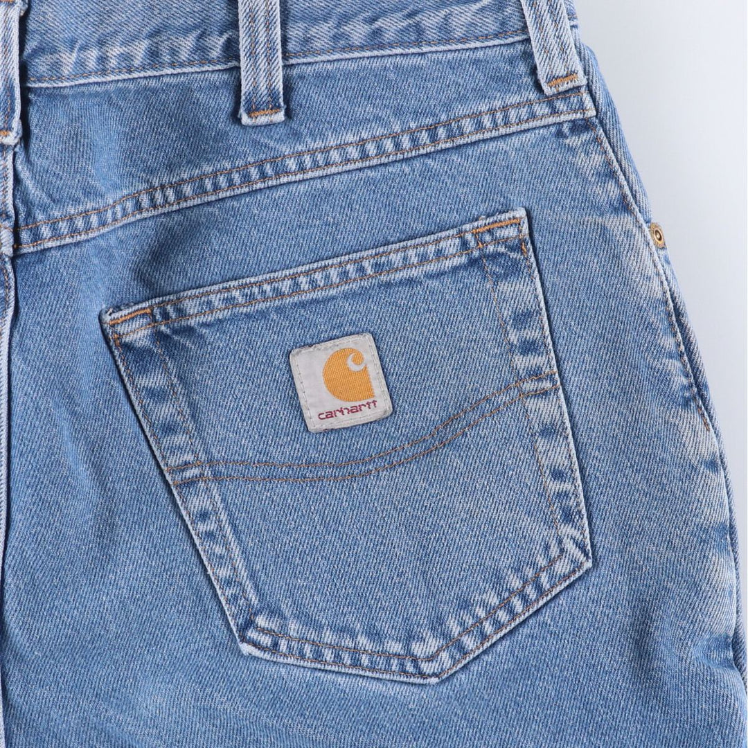 Carhartt Relaxed Fit Tapered Denim Pants for Men, W33 equivalent cotton blue type Vintage Second Hand