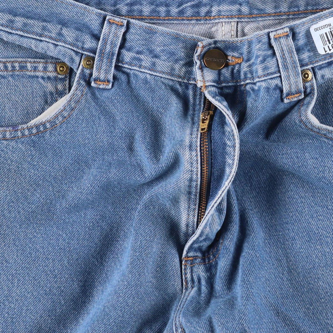 Carhartt Relaxed Fit Tapered Denim Pants for Men, W33 equivalent cotton blue type Vintage Second Hand