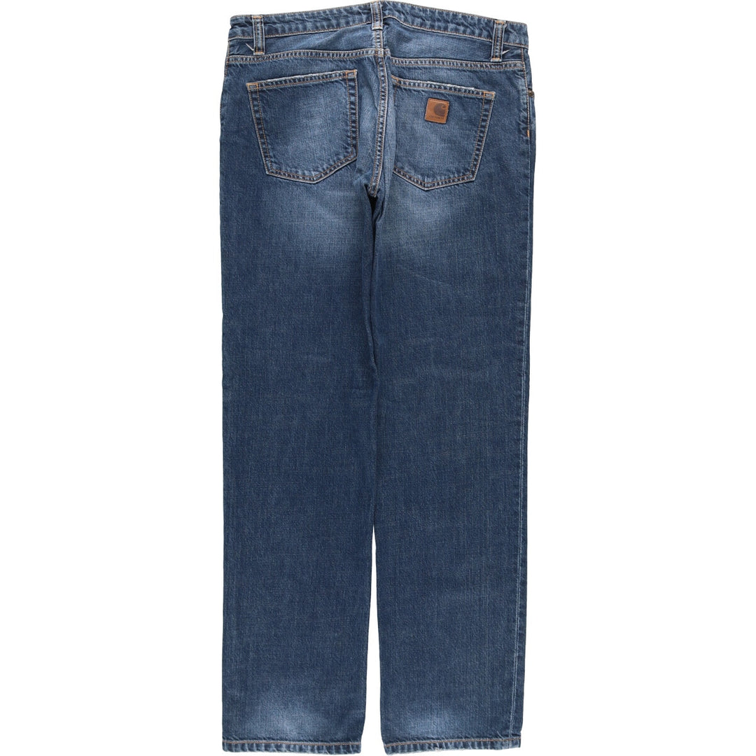 Carhartt W Slim Straight Denim Pants, Men's, Size W35 cotton blue type Vintage Second Hand