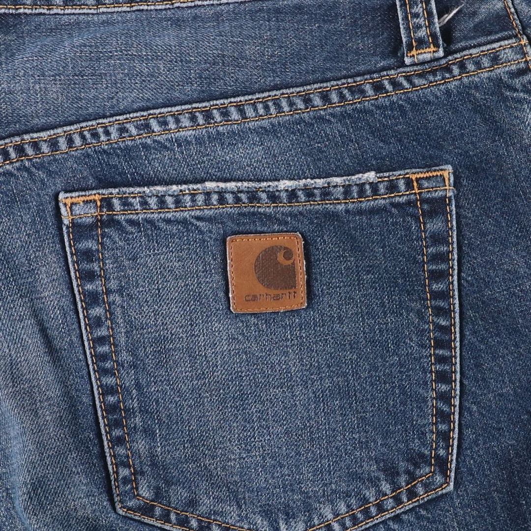 Carhartt W Slim Straight Denim Pants, Men's, Size W35 cotton blue type Vintage Second Hand