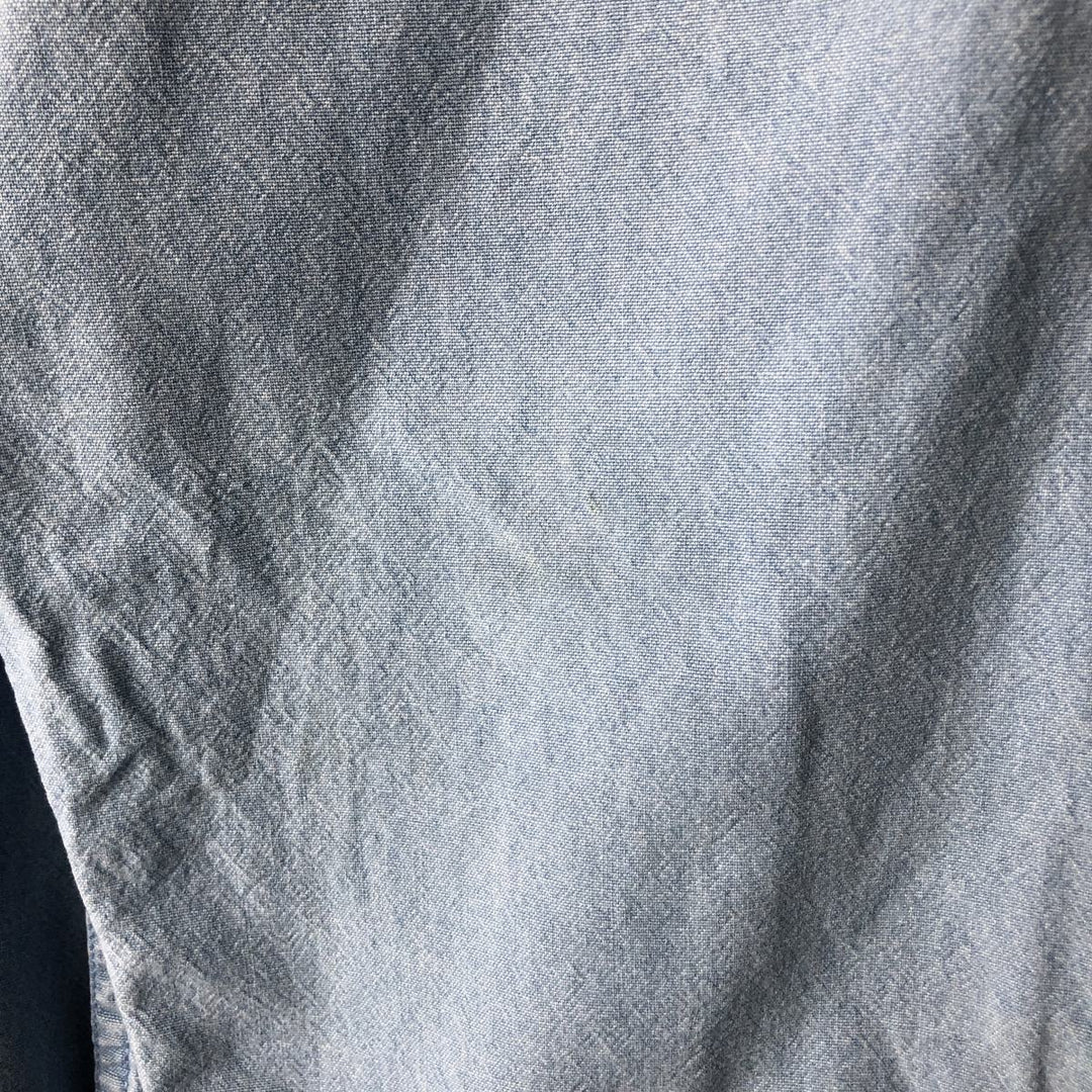 2000'S Disney Store Mickey Mouse long-sleeved cotton shirt, women's size XXL cotton Blue type light blue Vintage Second Hand