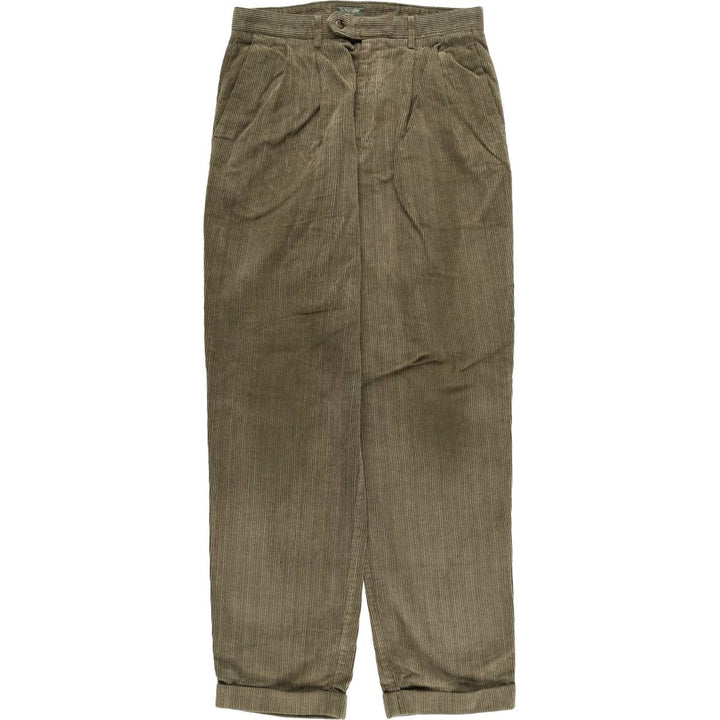 Dockers Khakis Two-Pleated Corduroy Pants, Men's, Size W33 cotton Khaki type Vintage Second Hand