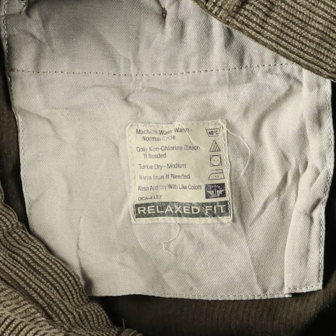 Dockers Khakis Two-Pleated Corduroy Pants, Men's, Size W33 cotton Khaki type Vintage Second Hand