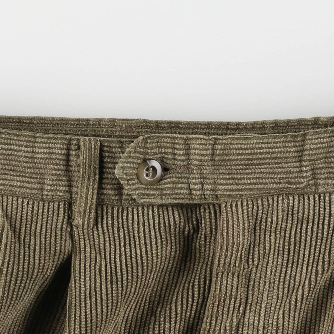 Dockers Khakis Two-Pleated Corduroy Pants, Men's, Size W33 cotton Khaki type Vintage Second Hand