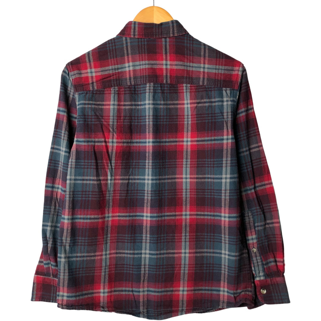 RED HEAD Check Pattern Button-Down Long Sleeve Light Flannel Shirt, Men's Size Small cotton red type Vintage Second Hand