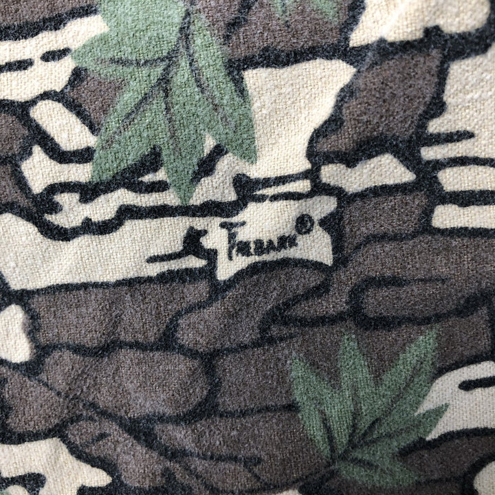 Vintage 90'S Winchester Camouflage Pattern Treebark Camo Long Sleeve Flannel Shirt, Men's Size Small unclear Khaki type Vintage Second Hand