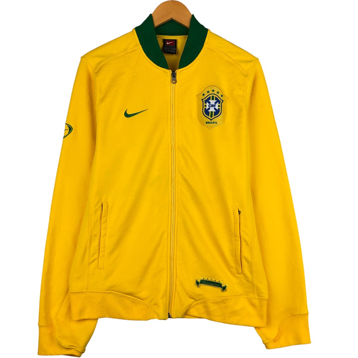 2000'S Nike Team Jersey Track Jacket, Men's Size L polyester yellow type Vintage Second Hand