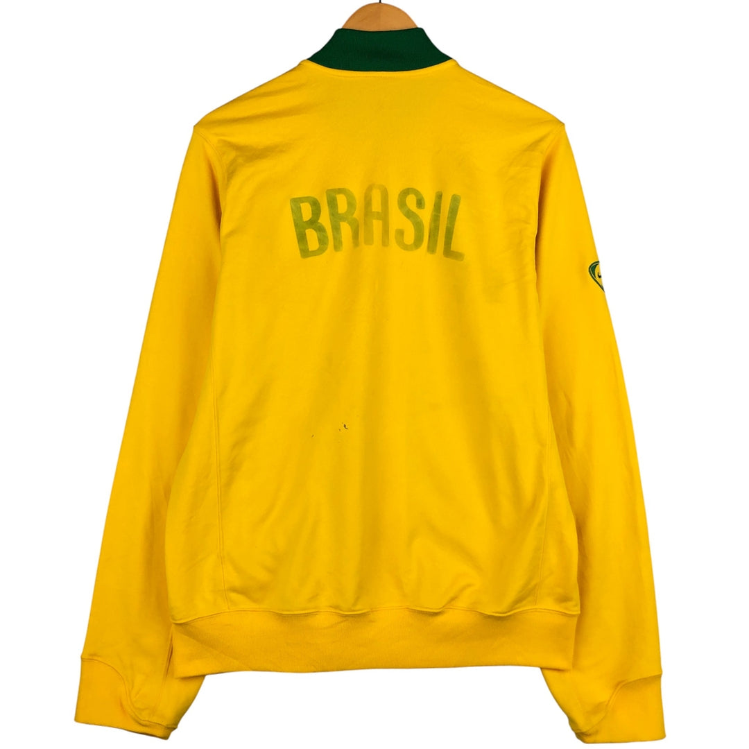 2000'S Nike Team Jersey Track Jacket, Men's Size L polyester yellow type Vintage Second Hand