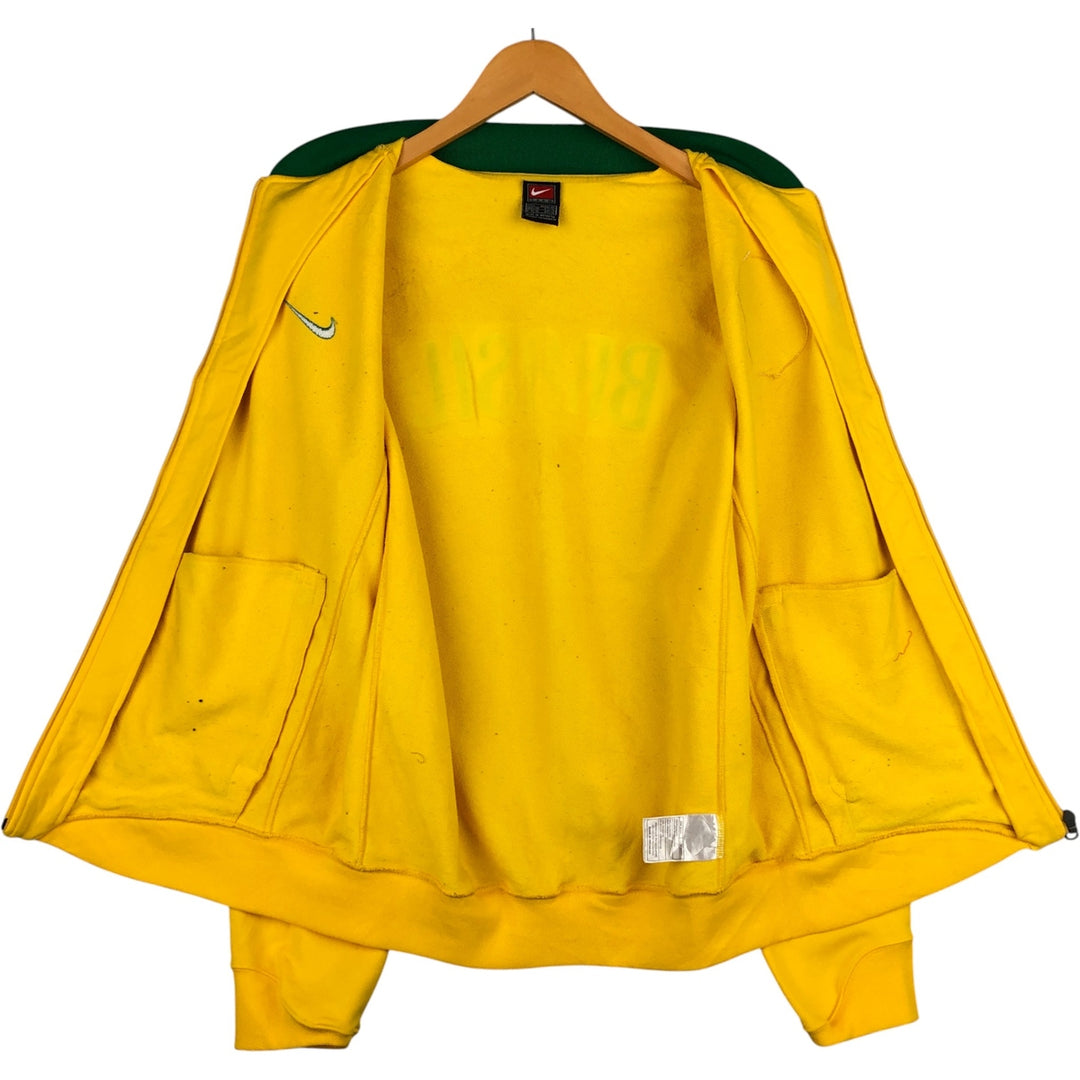 2000'S Nike Team Jersey Track Jacket, Men's Size L polyester yellow type Vintage Second Hand