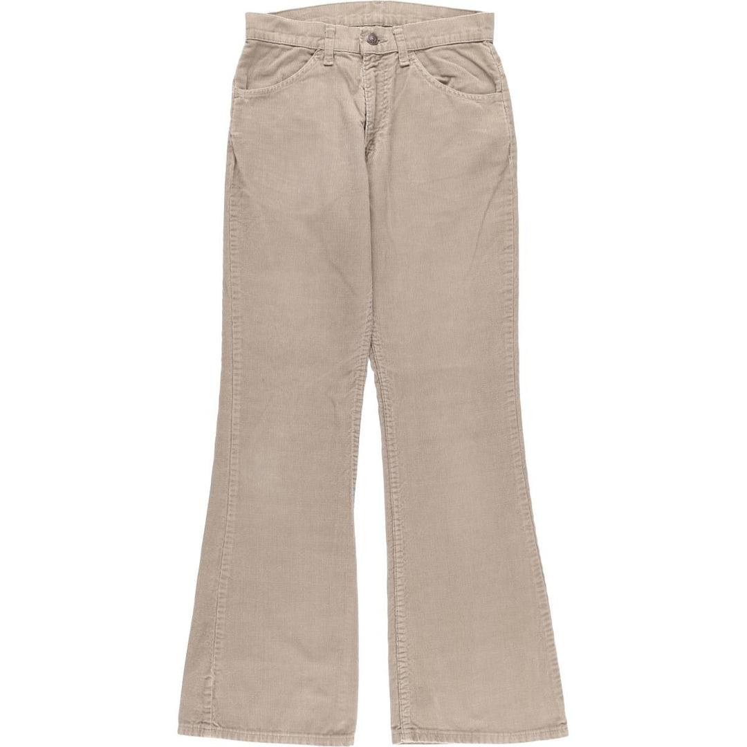 Vintage Levi's 1970s-1980'S Flare-Cut Corduroy Pants, Women's Size L (W27) unclear Beige type Vintage Second Hand