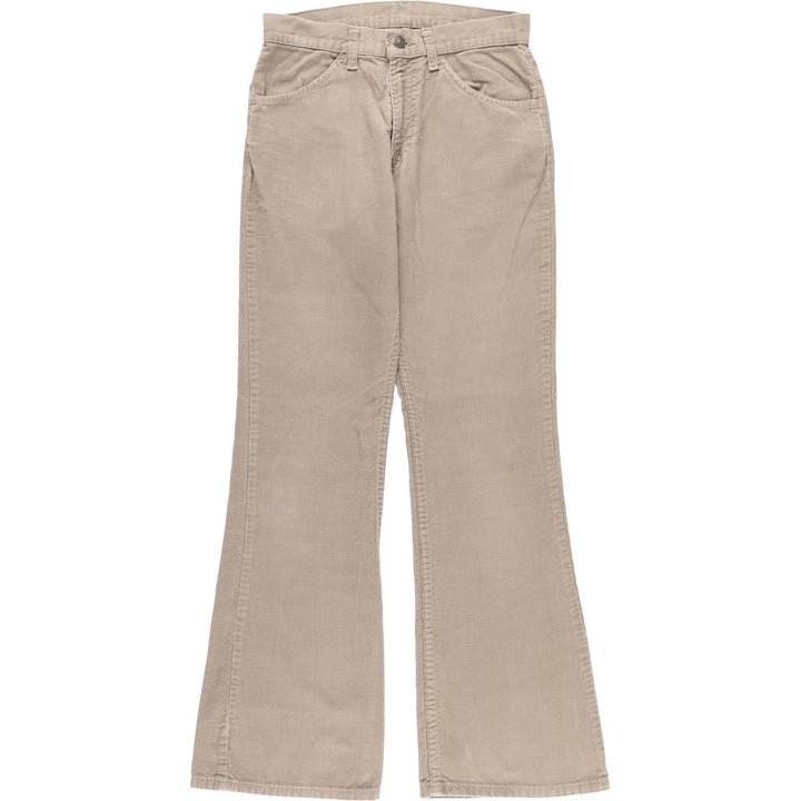 Vintage Levi's 1970s-1980'S Flare-Cut Corduroy Pants, Women's Size L (W27) unclear Beige type Vintage Second Hand
