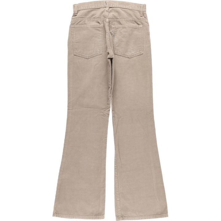 Vintage Levi's 1970s-1980'S Flare-Cut Corduroy Pants, Women's Size L (W27) unclear Beige type Vintage Second Hand