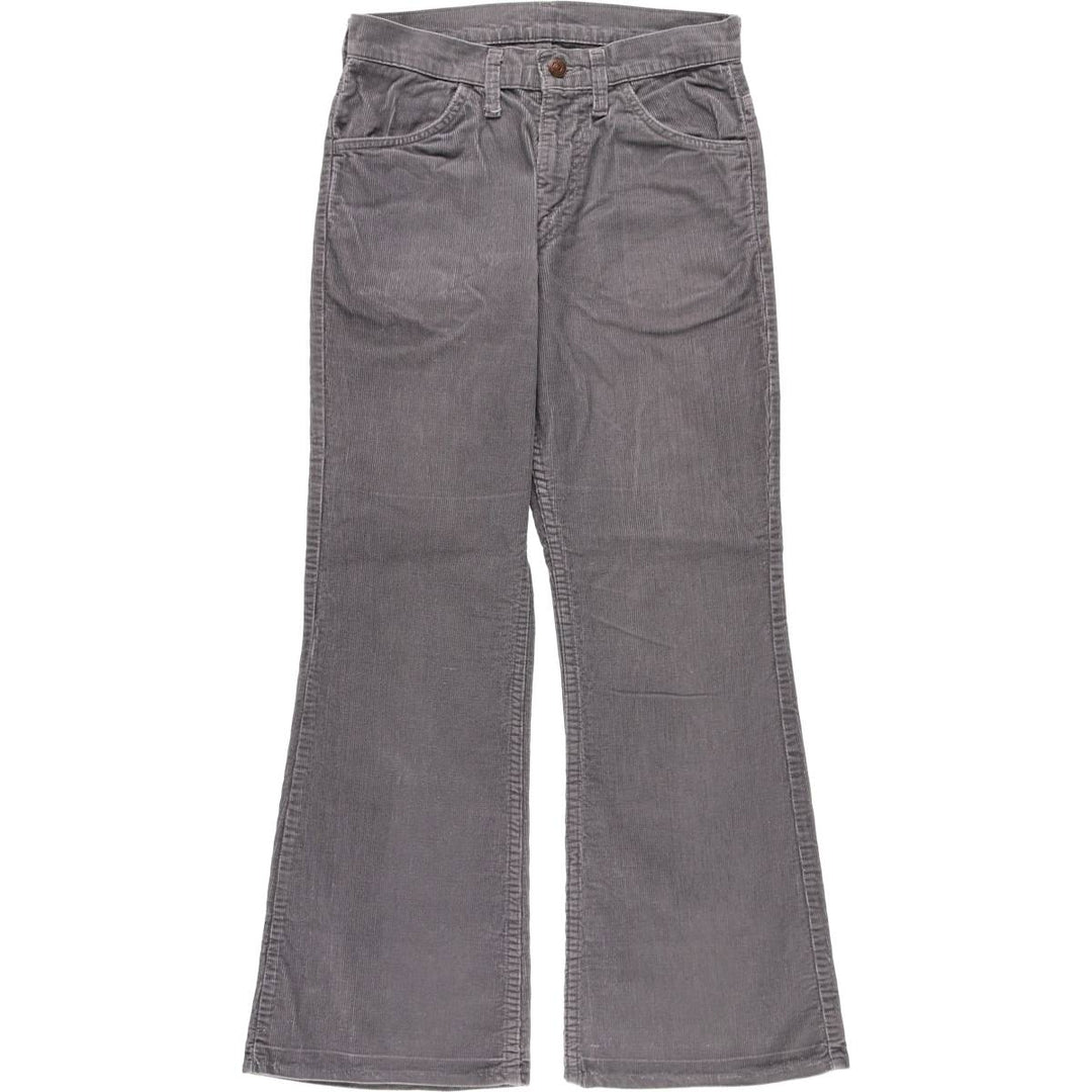 Vintage Levi's 1970s-1980'S Flare-Cut Corduroy Pants, Women's Size M (W26) unclear gray type Vintage Second Hand