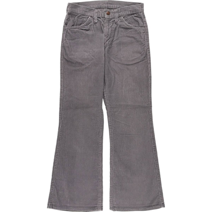Vintage Levi's 1970s-1980'S Flare-Cut Corduroy Pants, Women's Size M (W26) unclear gray type Vintage Second Hand