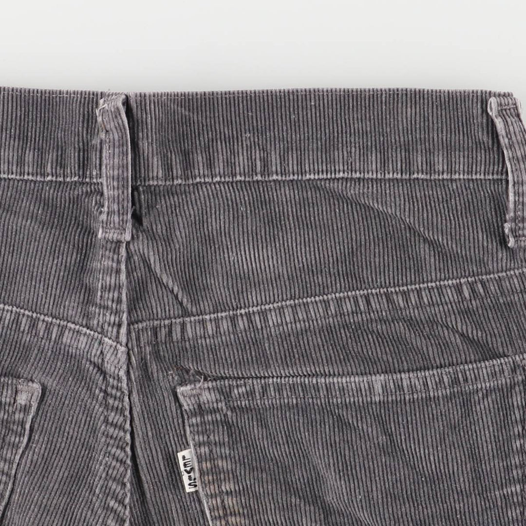 Vintage Levi's 1970s-1980'S Flare-Cut Corduroy Pants, Women's Size M (W26) unclear gray type Vintage Second Hand