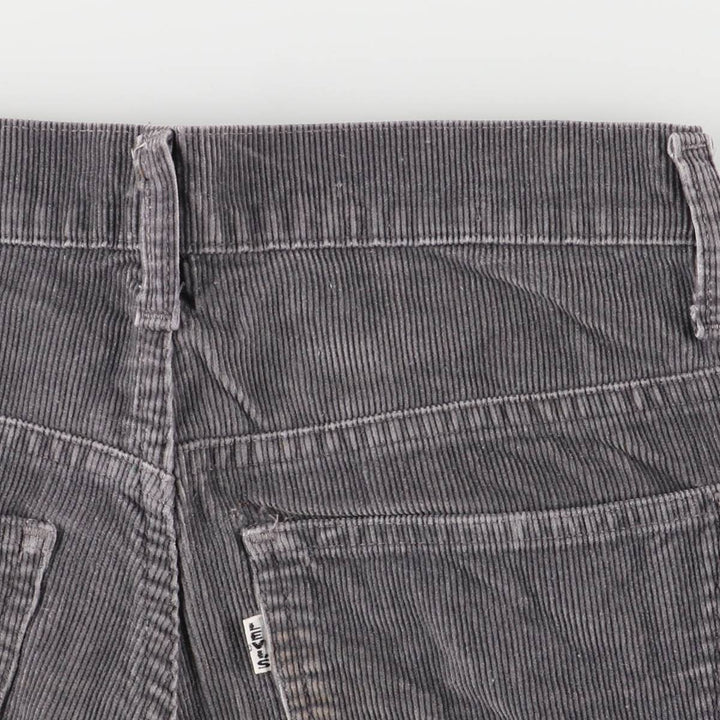 Vintage Levi's 1970s-1980'S Flare-Cut Corduroy Pants, Women's Size M (W26) unclear gray type Vintage Second Hand