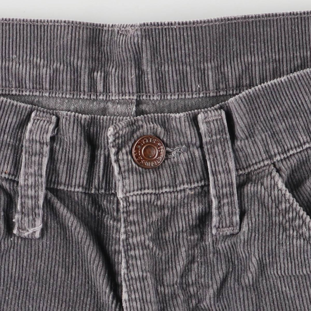 Vintage Levi's 1970s-1980'S Flare-Cut Corduroy Pants, Women's Size M (W26) unclear gray type Vintage Second Hand