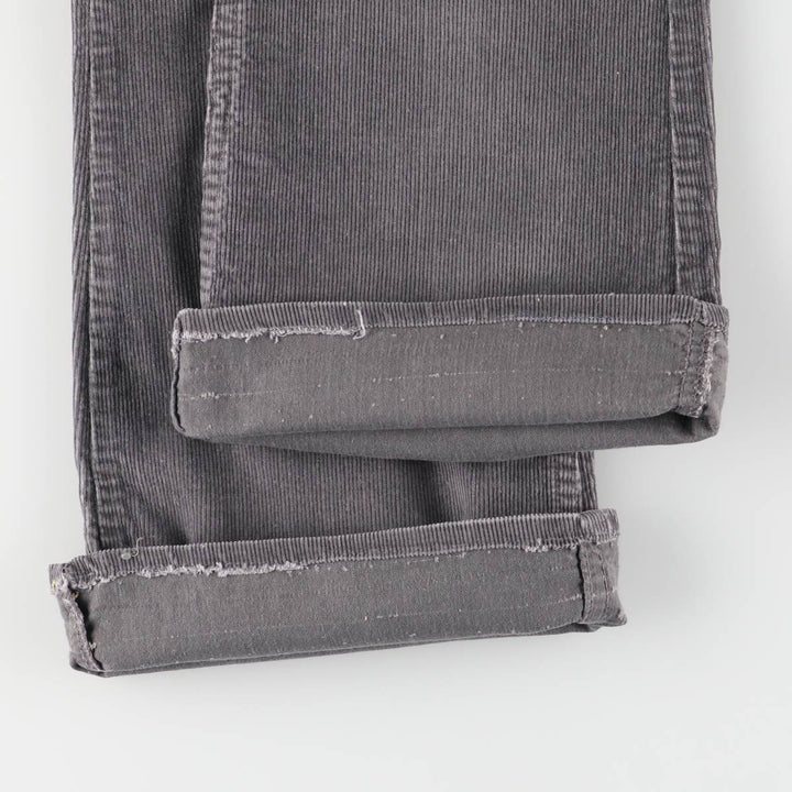 Vintage Levi's 1970s-1980'S Flare-Cut Corduroy Pants, Women's Size M (W26) unclear gray type Vintage Second Hand