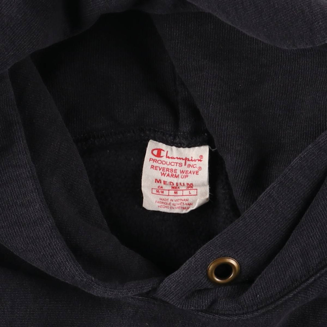 Vintage 1970'S Champion Reverse Weave pullover hoodie with a single red tag, size M, women's. cotton black type Vintage Second Hand
