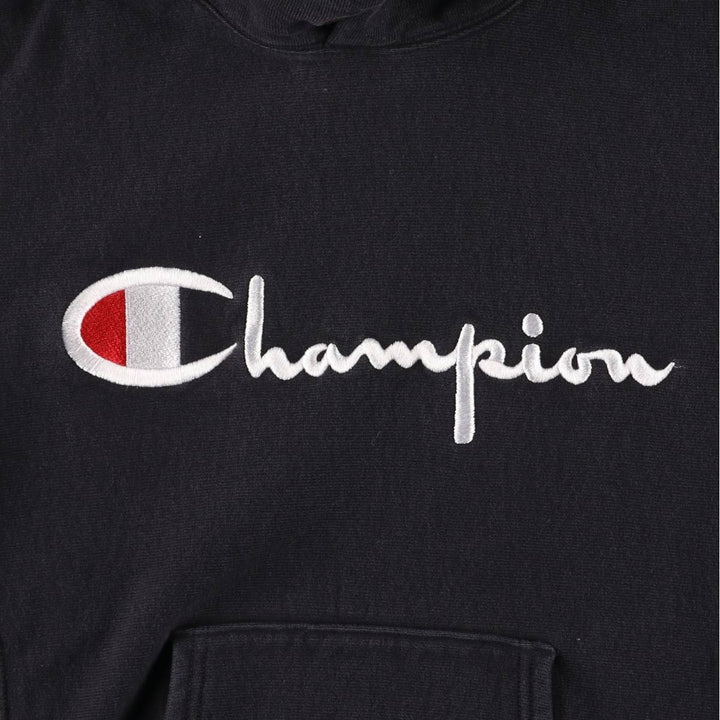 Vintage 1970'S Champion Reverse Weave pullover hoodie with a single red tag, size M, women's. cotton black type Vintage Second Hand