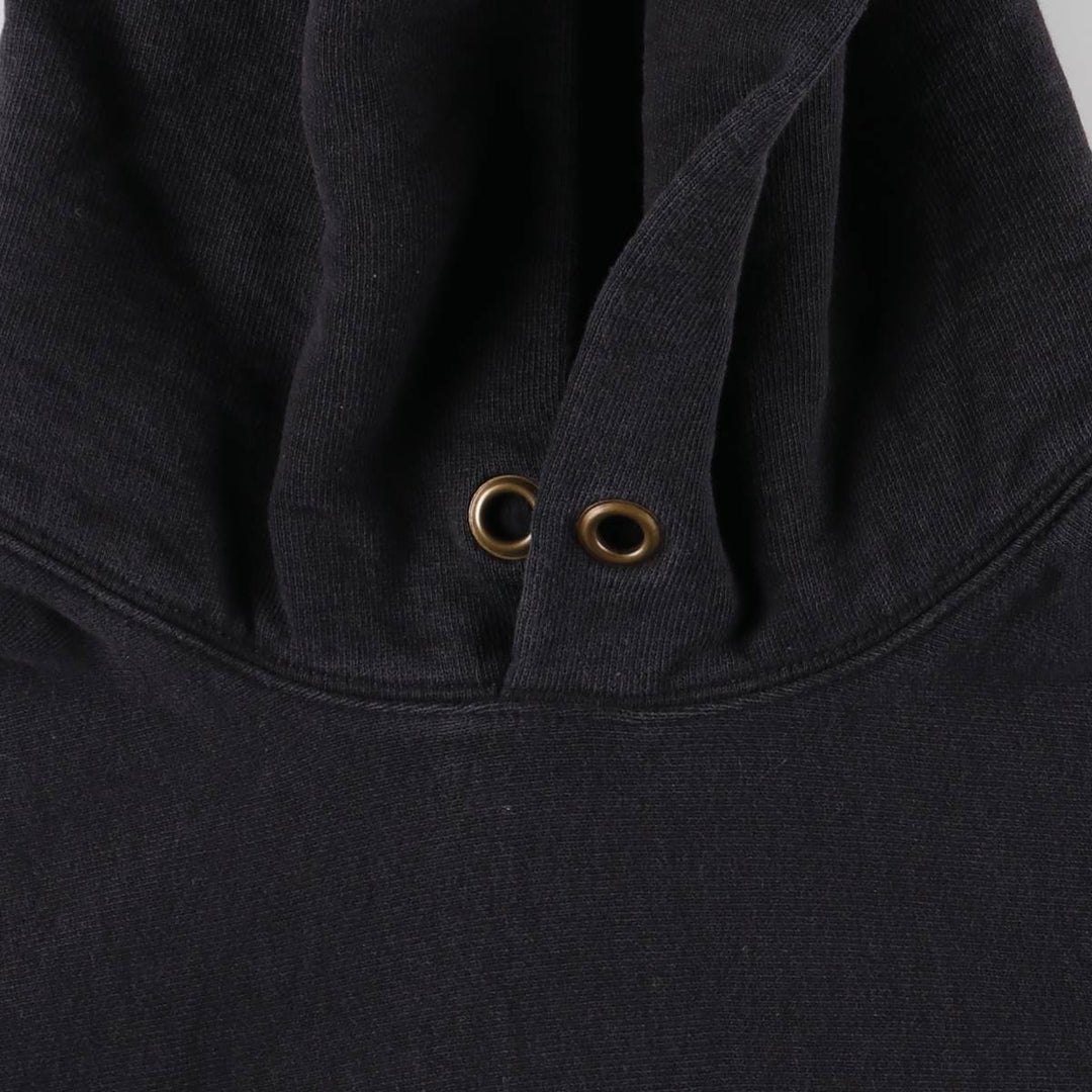 Vintage 1970'S Champion Reverse Weave pullover hoodie with a single red tag, size M, women's. cotton black type Vintage Second Hand
