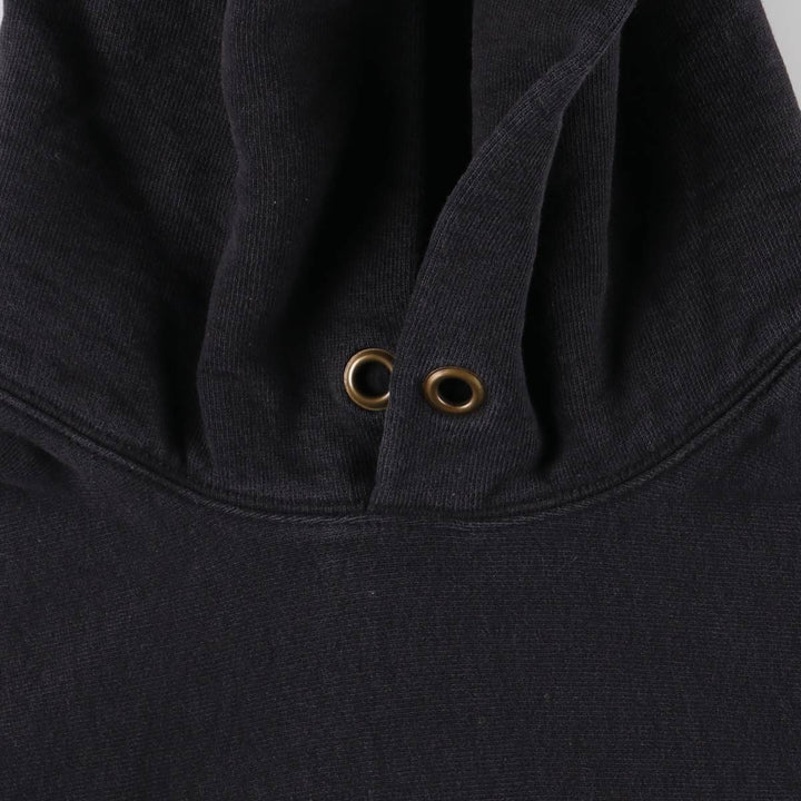 Vintage 1970'S Champion Reverse Weave pullover hoodie with a single red tag, size M, women's. cotton black type Vintage Second Hand