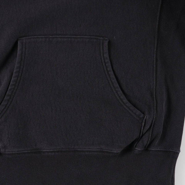 Vintage 1970'S Champion Reverse Weave pullover hoodie with a single red tag, size M, women's. cotton black type Vintage Second Hand