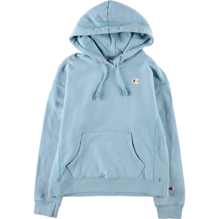 Champion REVERSE WEAVE Reverse Weave Sweat Pullover Hoodie Women's M cotton Blue type light blue Vintage Second Hand