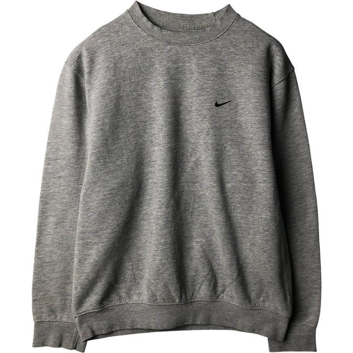 00'S Nike One Point Logo Sweatshirt Trainer Men's M size cotton gray type Vintage Second Hand