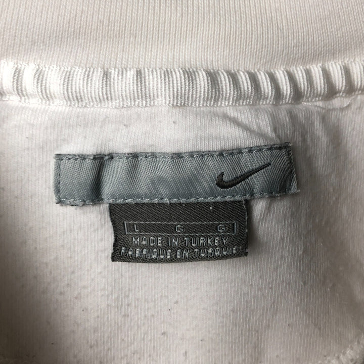 00'S Nike One Point Logo Sweatshirt Trainer Men's L size cotton white type Vintage Second Hand
