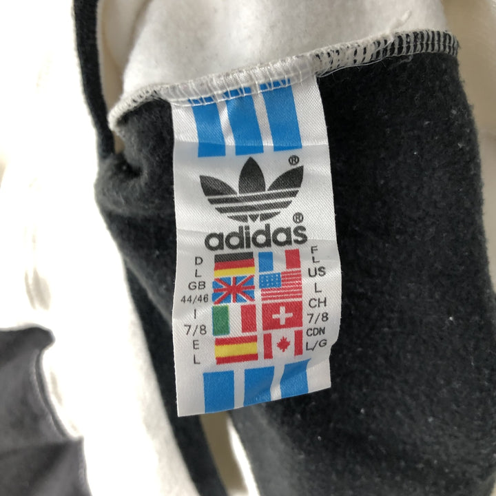 Vintage 80s-90'S Adidas Crazy Pattern Logo Sweatshirt, Men's Size L polyester black type Vintage Second Hand