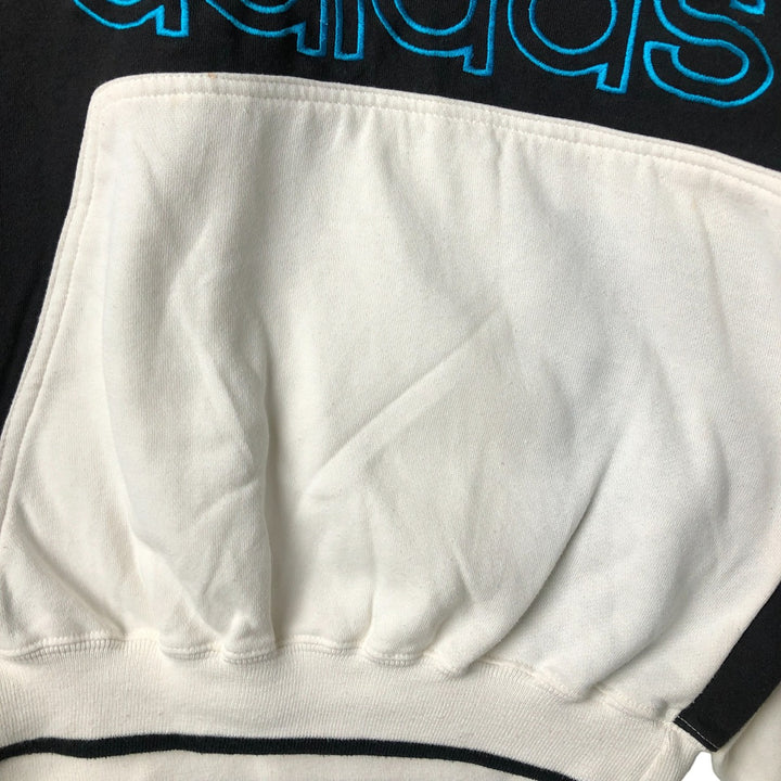 Vintage 80s-90'S Adidas Crazy Pattern Logo Sweatshirt, Men's Size L polyester black type Vintage Second Hand