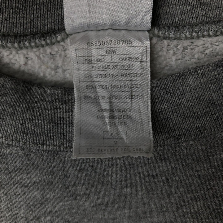Vintage 90'S Nike logo sweatshirt, Made in USA, Men's size M cotton gray type Vintage Second Hand