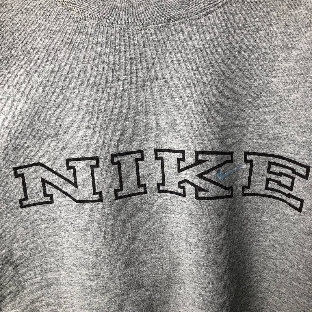 Vintage 90'S Nike logo sweatshirt, Made in USA, Men's size M cotton gray type Vintage Second Hand