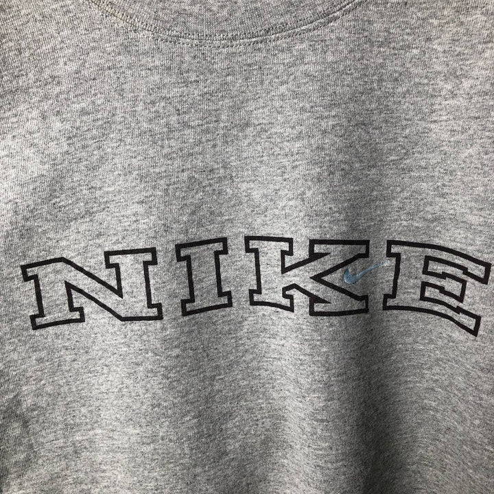 Vintage 90'S Nike logo sweatshirt, Made in USA, Men's size M cotton gray type Vintage Second Hand