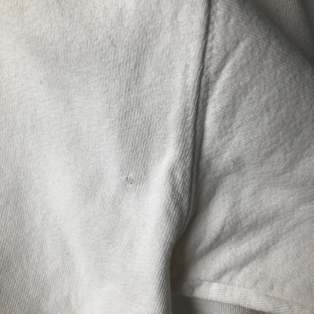 90'S Nike One Point Logo Sweatshirt Trainer Made in USA Men's L Size Vintage cotton white type Vintage Second Hand