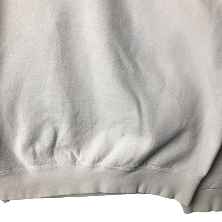 90'S Nike One Point Logo Sweatshirt Trainer Made in USA Men's L Size Vintage cotton white type Vintage Second Hand