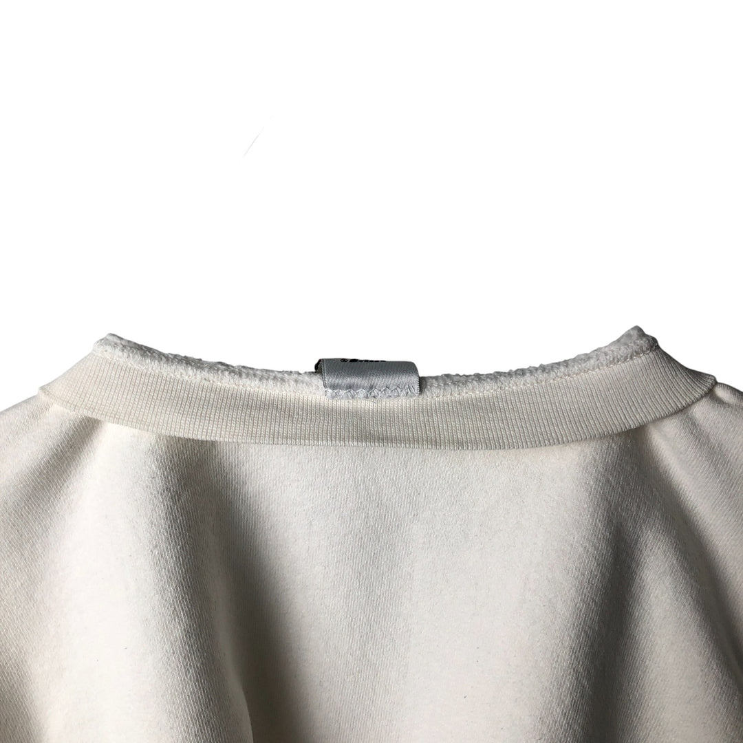 90'S Nike One Point Logo Sweatshirt Trainer Made in USA Men's L Size Vintage cotton white type Vintage Second Hand