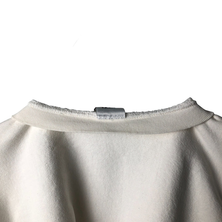 90'S Nike One Point Logo Sweatshirt Trainer Made in USA Men's L Size Vintage cotton white type Vintage Second Hand