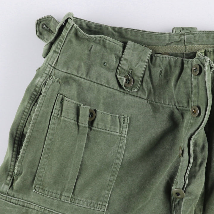 1970'S Belgian Military Cargo Pants, Combat Pants 8090 unclear Khaki type Vintage Second Hand