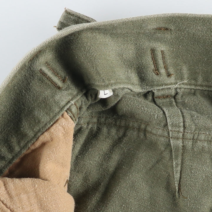 Military cargo pants, combat pants, men's size L unclear Khaki type Vintage Second Hand