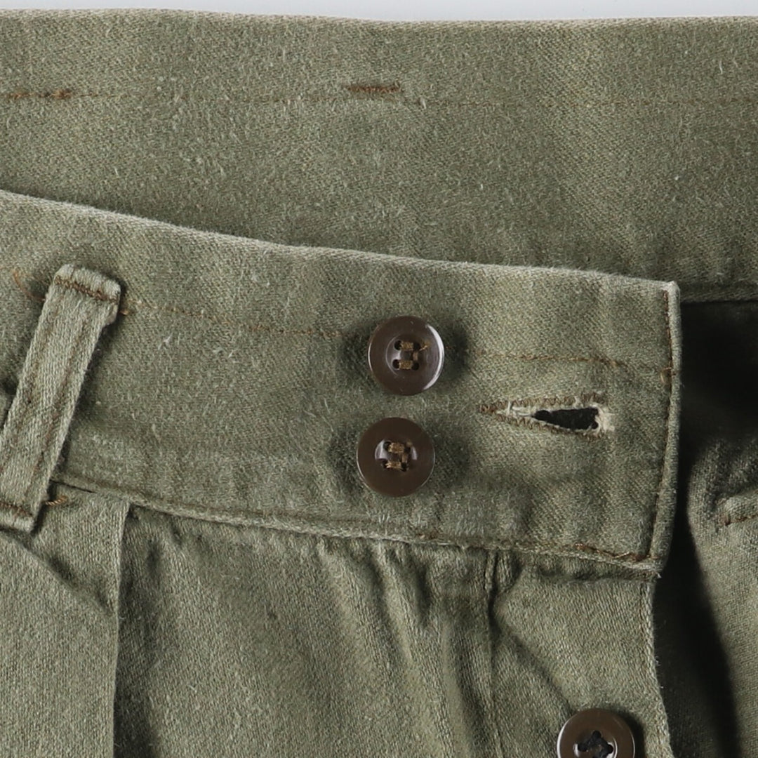 Military cargo pants, combat pants, men's size L unclear Khaki type Vintage Second Hand