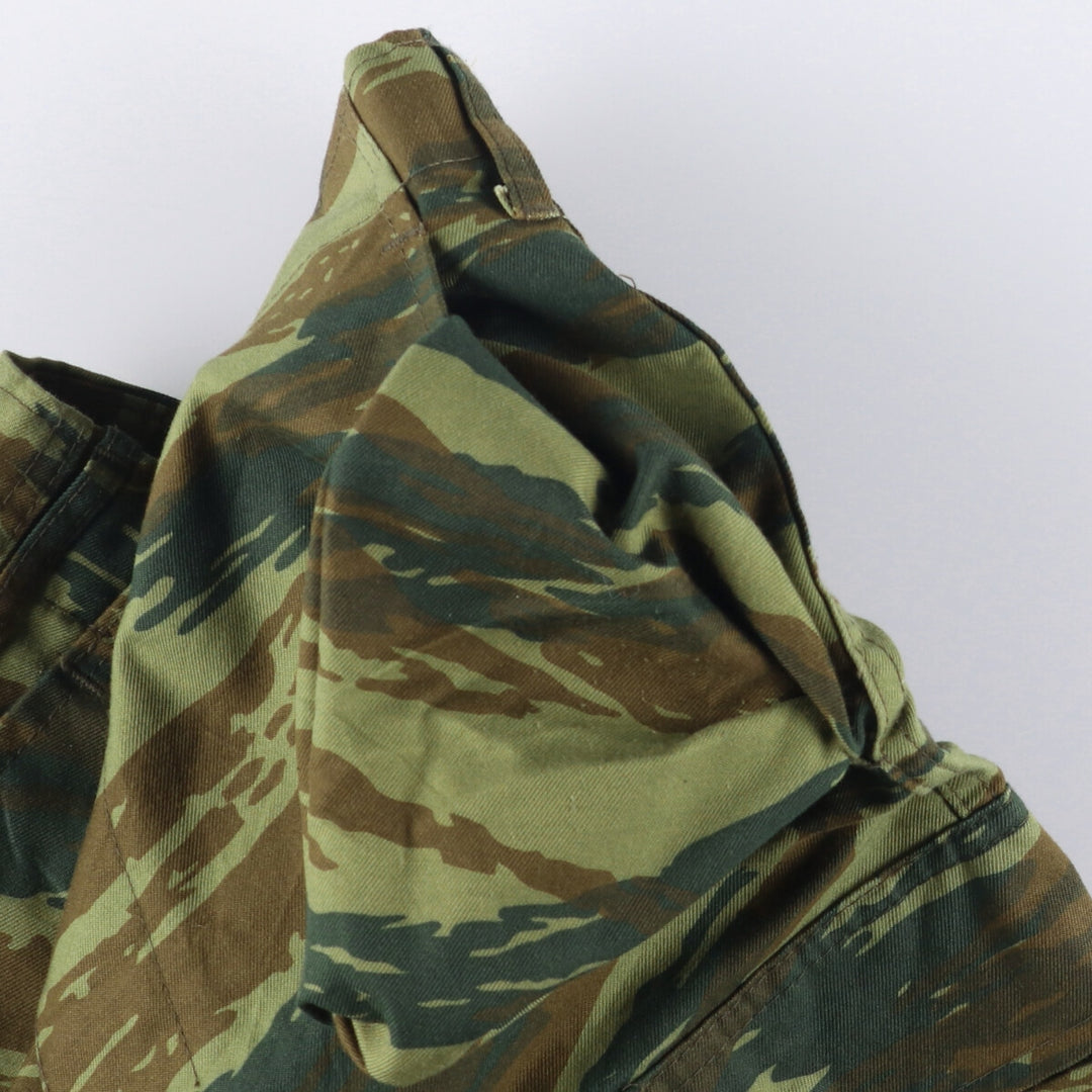 Greek Army Camouflage Pattern Lizard Camo Military Cargo Pants, Combat Pants, Size Small, Men's, W32 (equivalent) polyester Khaki type Vintage Second Hand