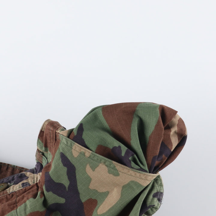 Authentic 2000'S US military woodland camo ripstop military cargo and combat pants, made in the USA, men's size W30. Nylon Khaki type Vintage Second Hand