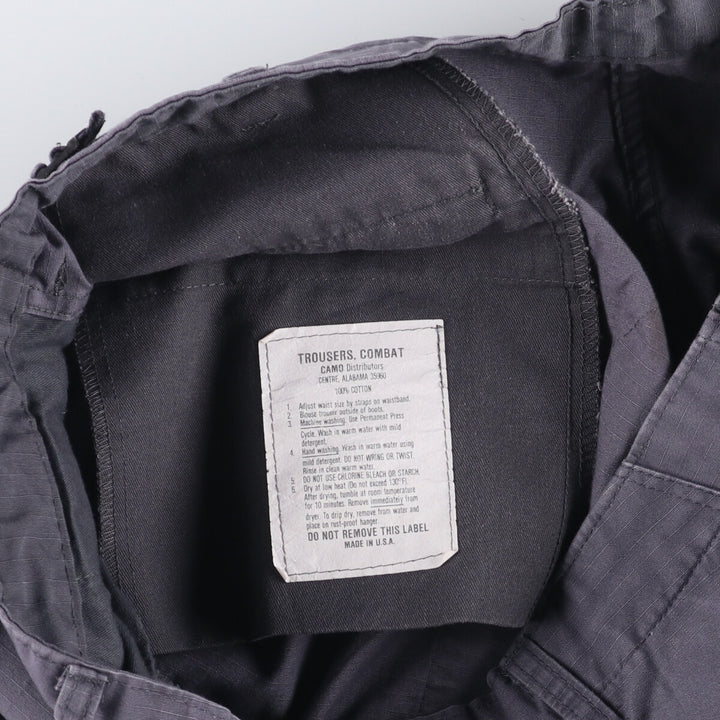 Civilian Ripstop Military Cargo Pants, Combat Pants, Made in USA, Large-Regular, Men's, Size W38 cotton gray type Vintage Second Hand