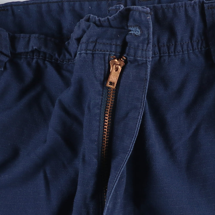 2000'S US Military Ripstop Coast Guard Operation Military Cargo Pants, Combat Pants, Men's Size XL Nylon navy blue type Vintage Second Hand