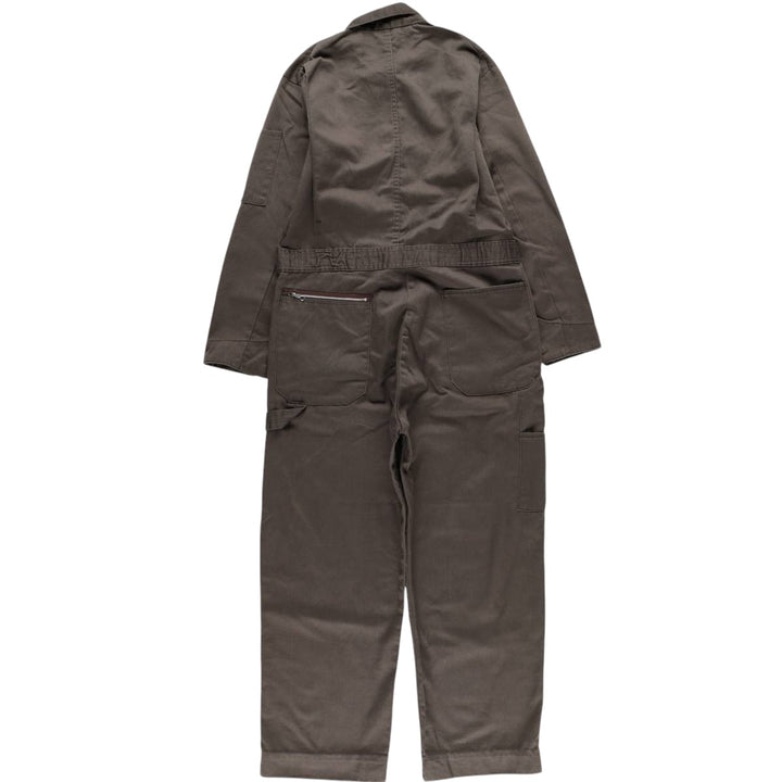 Oversized 90'S Dickies long-sleeved jumpsuit, vintage, men's size W37 polyester Khaki type brown Vintage Second Hand