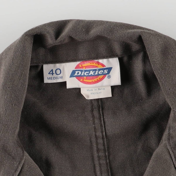Oversized 90'S Dickies long-sleeved jumpsuit, vintage, men's size W37 polyester Khaki type brown Vintage Second Hand